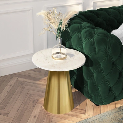 Inspired Home - Kolin Marble Side Table