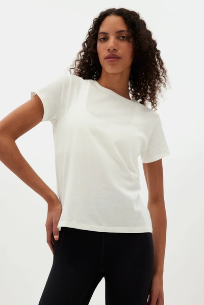 Girlfriend Collective Ivory Recycled Cotton Classic Tee