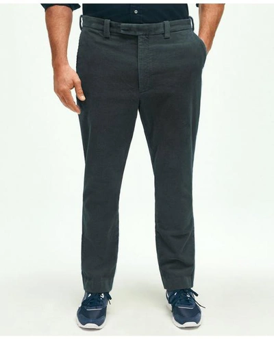 Brooks Brothers Big & Tall Wide Wale Corduroy Pants | Charcoal | Size 48 34