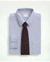 Brooks Brothers Japanese Knit Striped Dress Shirt In Dark Blue