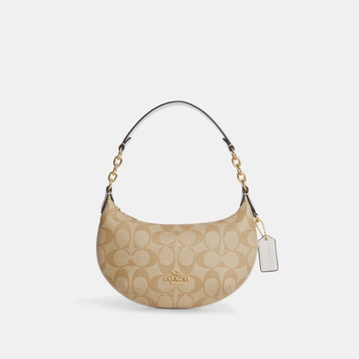 Coach Outlet Mini Payton In Signature Canvas In Beige