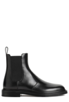 THE ROW THE ROW ROUND TOE ANKLE BOOTS