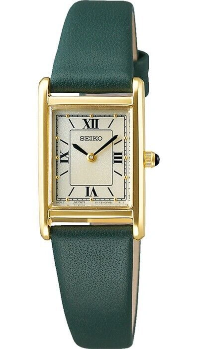 Pre-owned Seiko Selection Women's Watch Solar Leather White Green Stpr066 Nano・universe