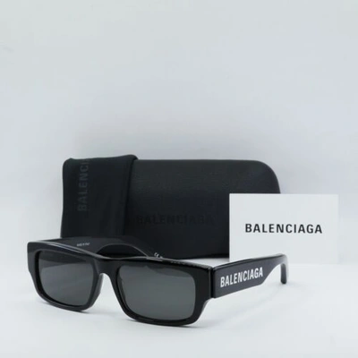 Pre-owned Balenciaga Authentic  Bb0261sa 001 Black/grey 57-17-145 In Gray