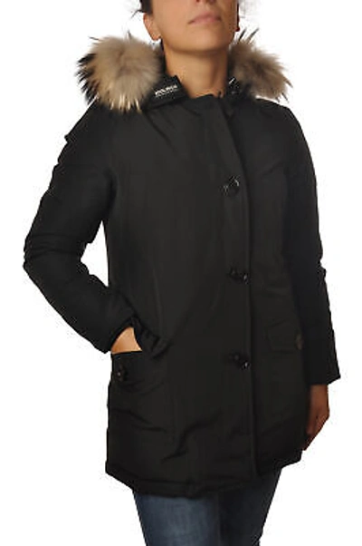Pre-owned Woolrich Woman Giubbotto Parka Nero 1211