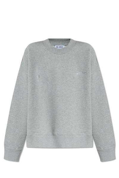 Attico Cotton Sweatshirt In Grey