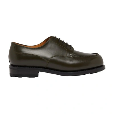 Jm Weston Golf Derby Boxcalf Leather In Green