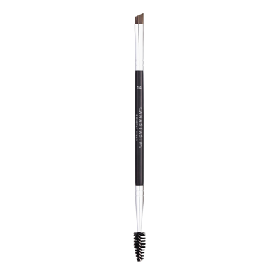 Anastasia Beverly Hills #14 Duo Brow/eye Liner Angled Cut/spooley Synthetic Brush In White
