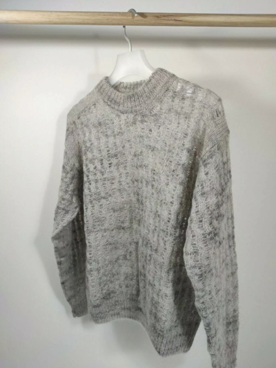 Pre-owned Acne Studios Grail  Gradient Intricate Mohair Sweater In Multicolor