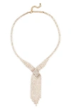 CARA CRYSTAL MESH CHAIN NECKLACE