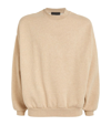 ESSENTIALS COTTON-BLEND CREW-NECK jumper