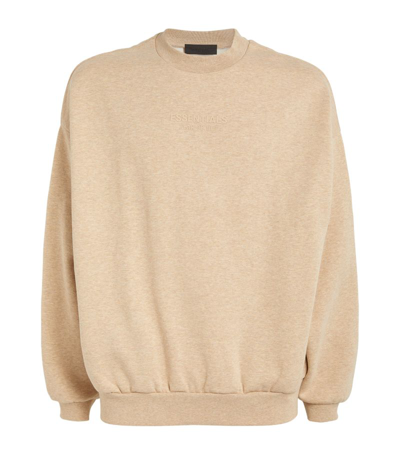 Essentials Fear Of God  Cotton-blend Crew-neck Sweater In Beige