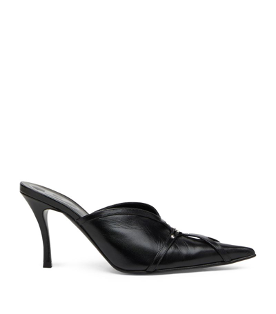 Diesel Leather D-electra Mules 85 In Black