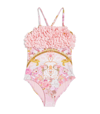 Camilla Kids' Rosette Swimsuit In Pink