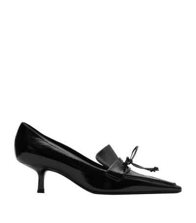 Burberry Leather Storm Pumps 50 In Black