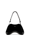 Diesel Play-glossy Shoulder Bag In Nero