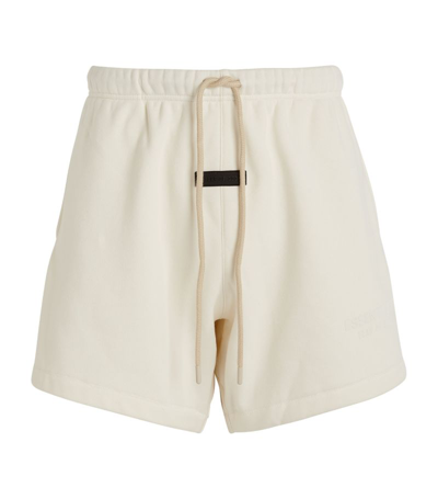 Essentials Fear Of God  Cotton-blend Drawstring Shorts In White
