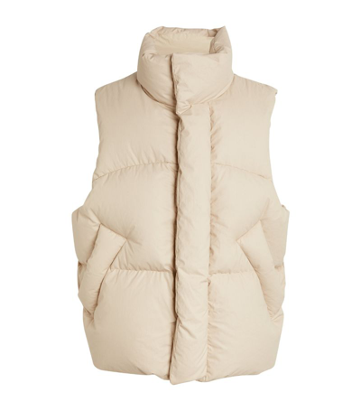 Mordecai Down-filled Padded Gilet In Beige