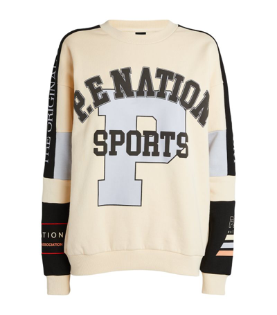 P.e Nation Cotton Sonora Sweatshirt In Ivory