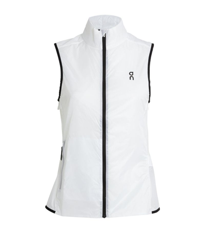 On Running Weather Vest In White