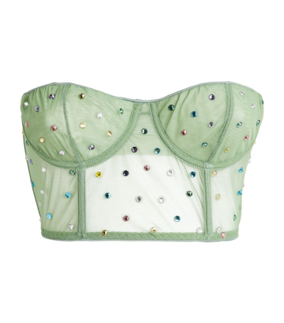 Oseree Gem Corset In Green