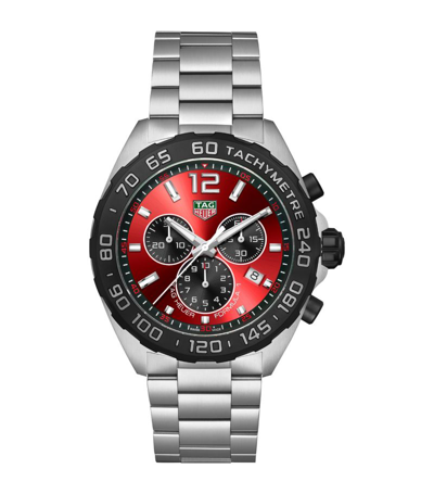 Tag Heuer Stainless Steel Formula 1 Chronograph Watch 43mm In Multi