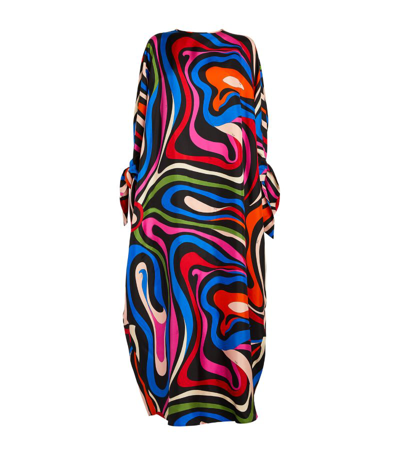 Emilio Pucci Pucci Silk Printed Kaftan In Multi