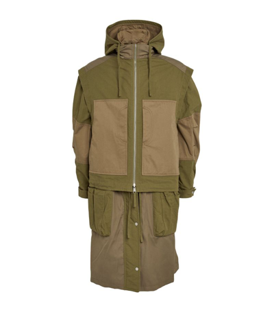 Mordecai Double-layer Parka In Green