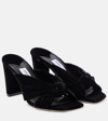 JIMMY CHOO AVENUE 85 VELVET MULES