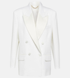 Victoria Beckham Double-breasted Blazer In White