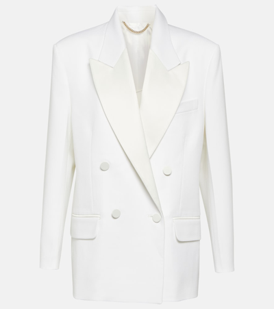 Victoria Beckham Double-breasted Blazer In White