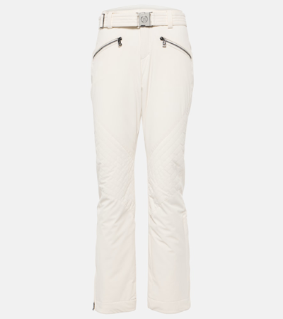 Bogner Fraenzi Belted Slim-leg Ski Trousers In White