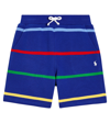 Polo Ralph Lauren Printed Cotton-blend Fleece Shorts In Blue