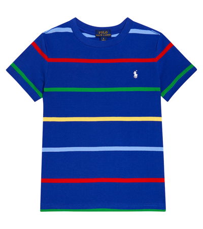Polo Ralph Lauren Kids' Printed Cotton Jersey T-shirt In Multicoloured