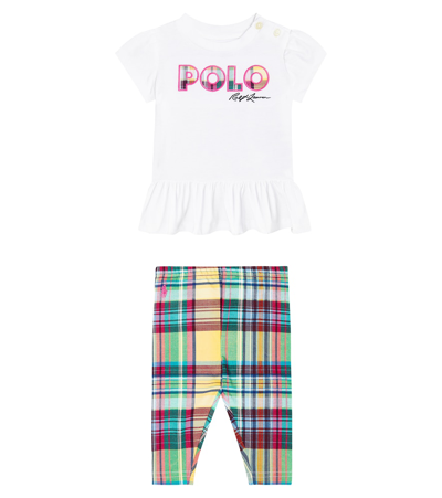 Polo Ralph Lauren Baby Set Aus Top Und Leggings In Multicoloured
