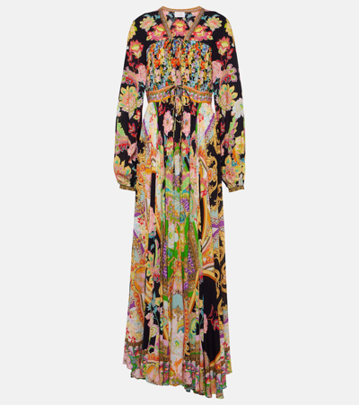 Camilla Printed Maxi Dress In Multicoloured