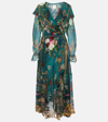 Camilla Verdis World Silk Wrap Dress In Multicoloured