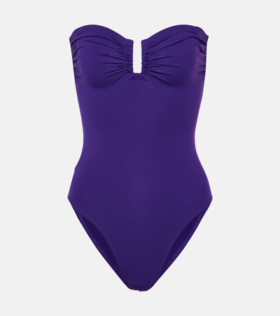 Eres Cassiopee Bandeau Simwsuit In Purple
