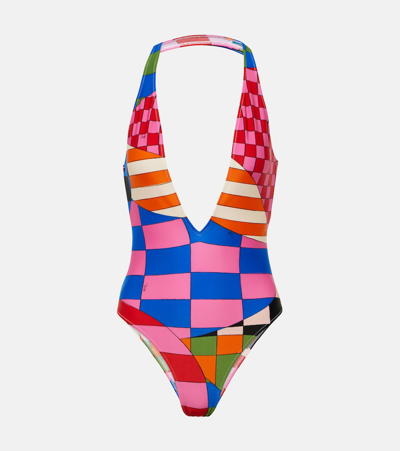 Pucci Giradino Swimsuit In Multicoloured