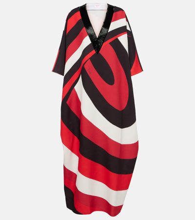 Pucci Iride-print Kaftan Dress In Multicoloured