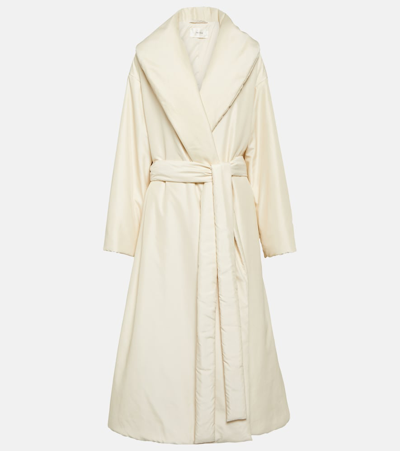 The Row Francine Puffer-style Belted Trench Coat In Beige