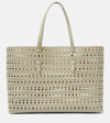 Alaïa Mina 44 Vienne Wave Leather Tote Bag In Grey