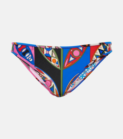 Pucci Girandole Mid-rise Bikini Bottoms In Multicoloured