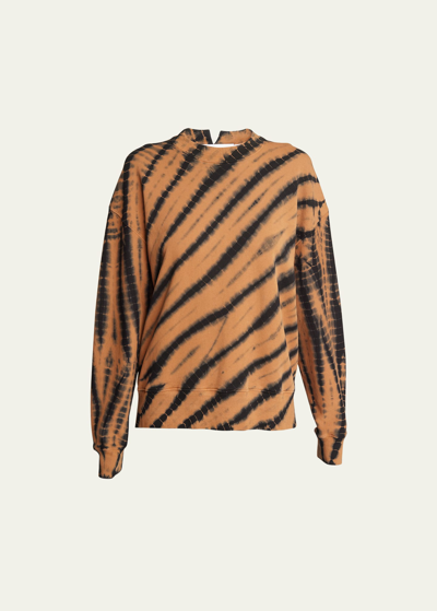 Proenza Schouler White Label Blake Sweatshirt In Black/rust