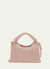 Bottega Veneta Hop Mini Intrecciato Hobo Bag In Lotus-m Brass