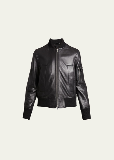 Proenza Schouler White Label Mika Bomber Jacket In Black