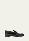 GIVENCHY MEN'S MR G BRUSHED LEATHER PENNY LOAFERS