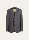 BOTTEGA VENETA CLASSIC WOOL PRINCE OF WALES BLAZER