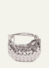 Bottega Veneta Mini Sardine Bag In Vintage Silver