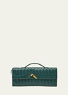 Bottega Veneta Andiamo Intrecciato Leather Wallet In 3050 Emerald Gree